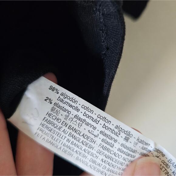 Zara Black Crop Tee - Picture 3 of 3